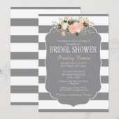 Invitation à la douche nuptiale, pêche à la pêche  (Devant / Derrière)