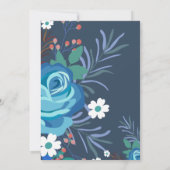 Invitation à la douche nuptiale peinte (Dos)