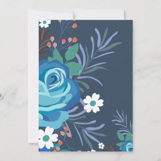 Invitation à la douche nuptiale peinte (Dos)