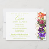 Invitation à la douche nuptiale peinte (Devant)