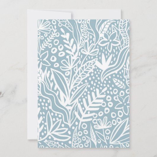 Invitation à la douche nuptiale peinte blanche (Dos)