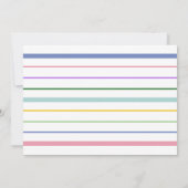 Invitation à la douche nuptiale peinte en blanc (Dos)