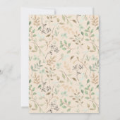 Invitation à la douche nuptiale peinte en couleur (Dos)