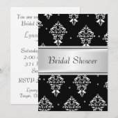 Invitation à la douche nuptiale personnalisable (Devant / Derrière)