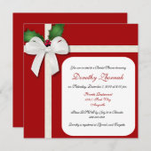 Invitation à la douche nuptiale personnalisée de v (Devant / Derrière)