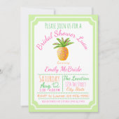 Invitation à la douche nuptiale Pineapple Luau (Devant)