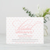 Invitation à la douche nuptiale Polka Dot (Debout devant)