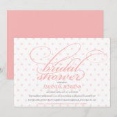 Invitation à la douche nuptiale Polka Dot (Devant / Derrière)
