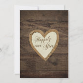 Invitation à la douche nuptiale pour bébé en bois (Dos)