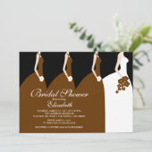 Invitation à la douche nuptiale pour femmes mariée (Debout devant)