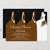 Invitation à la douche nuptiale pour femmes mariée (Devant / Derrière)