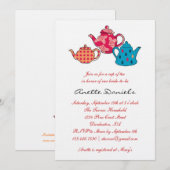 Invitation à la douche nuptiale pour le thé (Devant / Derrière)