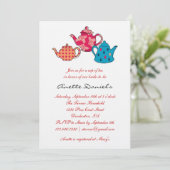 Invitation à la douche nuptiale pour le thé (Debout devant)