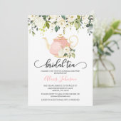 Invitation à la douche nuptiale pour le thé de la (Debout devant)