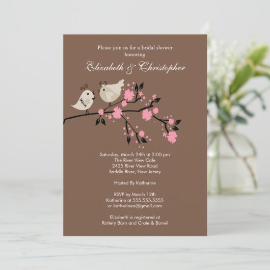 Invitation à la douche nuptiale pour les couples I (Debout devant)