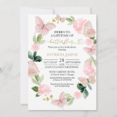 Invitation à la douche nuptiale pour papillons (Devant)