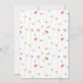 Invitation à la douche nuptiale pour papillons (Dos)