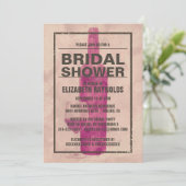 Invitation à la douche nuptiale pour une bouteille (Debout devant)