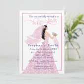 Invitation à la douche nuptiale "Pretty In Rose" (Debout devant)