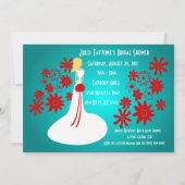 Invitation à la douche nuptiale Princess & Flowers (Dos)
