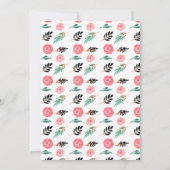 Invitation à la douche nuptiale printanière (Dos)