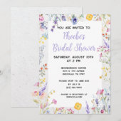 Invitation à la douche nuptiale printanière (Devant / Derrière)