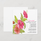 Invitation à la douche nuptiale printanière (Devant / Derrière)