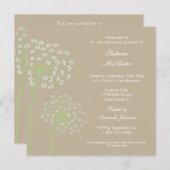 Invitation à la douche nuptiale Queen's Anne (Devant / Derrière)