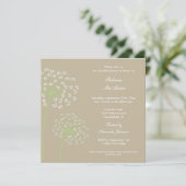 Invitation à la douche nuptiale Queen's Anne (Debout devant)