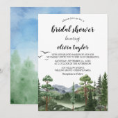 Invitation à la douche nuptiale Rocky Mountain (Devant / Derrière)