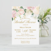 Invitation à la douche nuptiale rose (Debout devant)