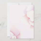 Invitation à la douche nuptiale rose (Dos)