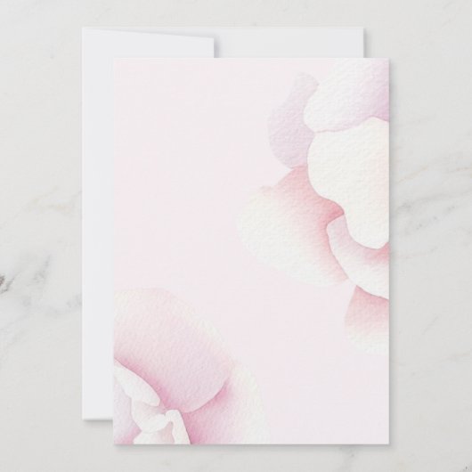 Invitation à la douche nuptiale rose (Dos)