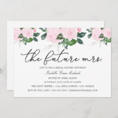 Invitation à la douche nuptiale rose (Devant / Derrière)