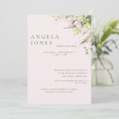 Invitation à la douche nuptiale rose (Debout devant)