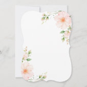 Invitation à la douche nuptiale rose (Dos)