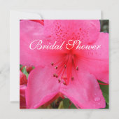 Invitation à la douche nuptiale rose azalée (Dos)