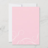 Invitation à la douche nuptiale rose classique (Dos)