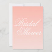 Invitation à la douche nuptiale rose et blanc (Dos)