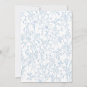 Invitation à la douche nuptiale rose et bleu (Dos)