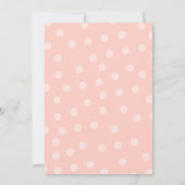 Invitation à la douche nuptiale rose Hydrangea (Dos)