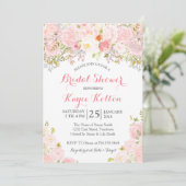 Invitation à la douche nuptiale rose pâle (Debout devant)