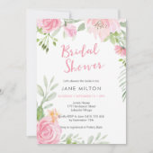 Invitation à la douche nuptiale rose pâle (Devant)