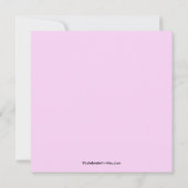 Invitation à la douche nuptiale rose rose (Dos)