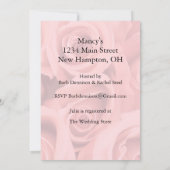 Invitation à la douche nuptiale rose Roses (Dos)