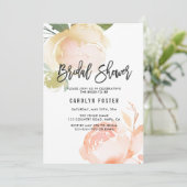 Invitation à la douche nuptiale rose vif (Debout devant)