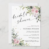 Invitation à la douche nuptiale rose vif (Devant)