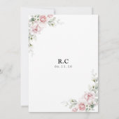 Invitation à la douche nuptiale Roses Roses Roses  (Dos)