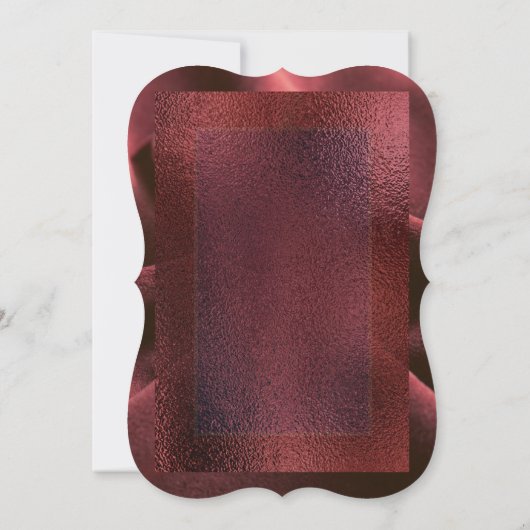 Invitation à la douche nuptiale rouge (Dos)