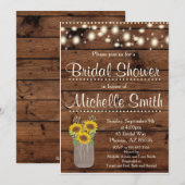 Invitation à la douche nuptiale russe, Mason Jar,  (Devant / Derrière)